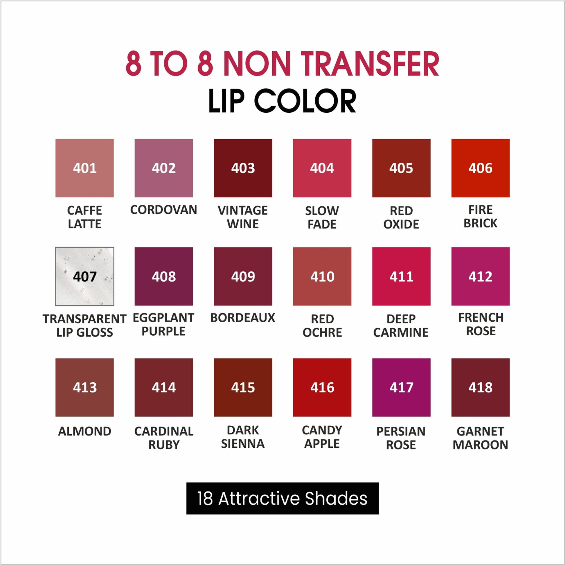 VERYMISS 8 To 8 Non Transfer Lip Color - 409 Bordeaux