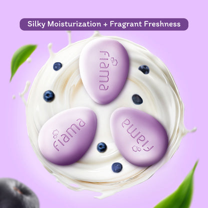 Fiama Skin Barrier Strengthening Moisturizing Soap Bar Japanese Hokkaido Milk, Acai Berry