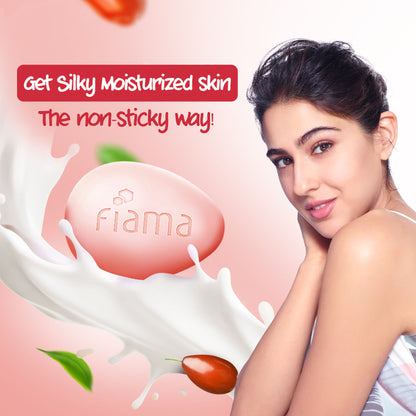 Fiama Skin Barrier Strengthening Moisturizing Soap Bar Japanese Hokkaido Milk, Goji Berry
