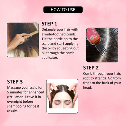 Panchvati Herbals Onion Oil with Comb Applicator