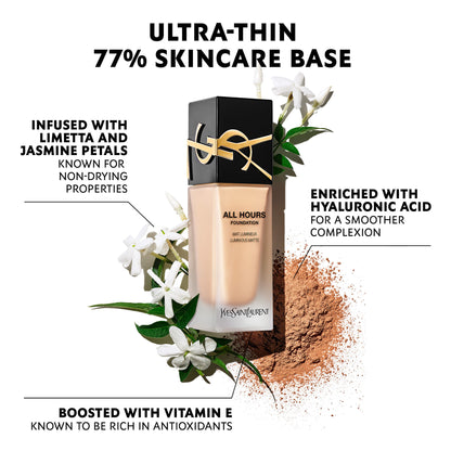 Yves Saint Laurent All Hours Foundation - 24 Hour Natural Luminous Matte Finish - DW2