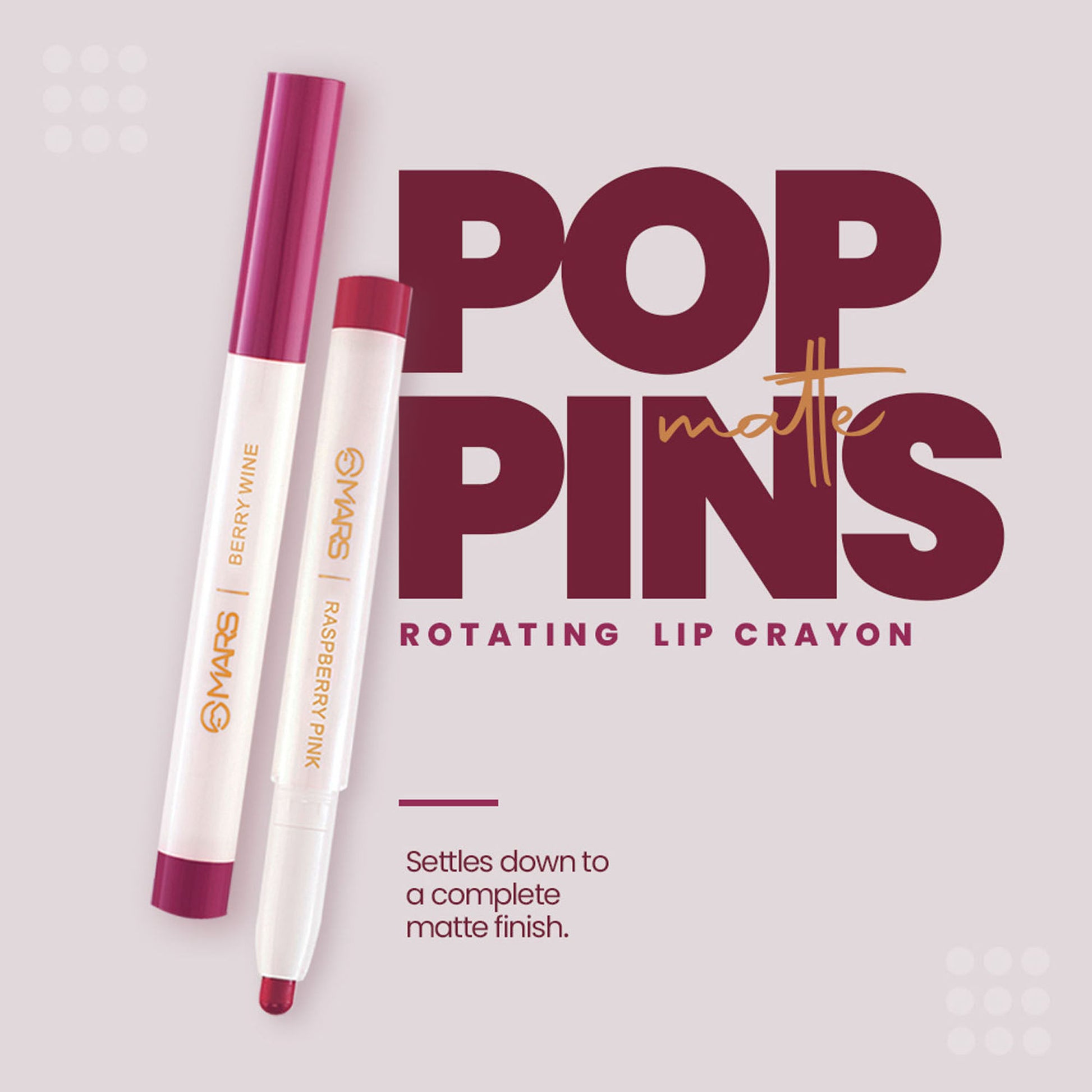 MARS Retractable Poppins Lipstick - Blushing Nude