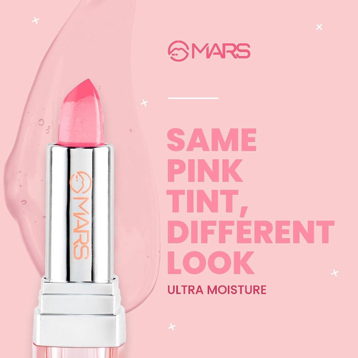 MARS Color Changing Lipstick Hydratint Lip Balm With Pink Tint - Yellow