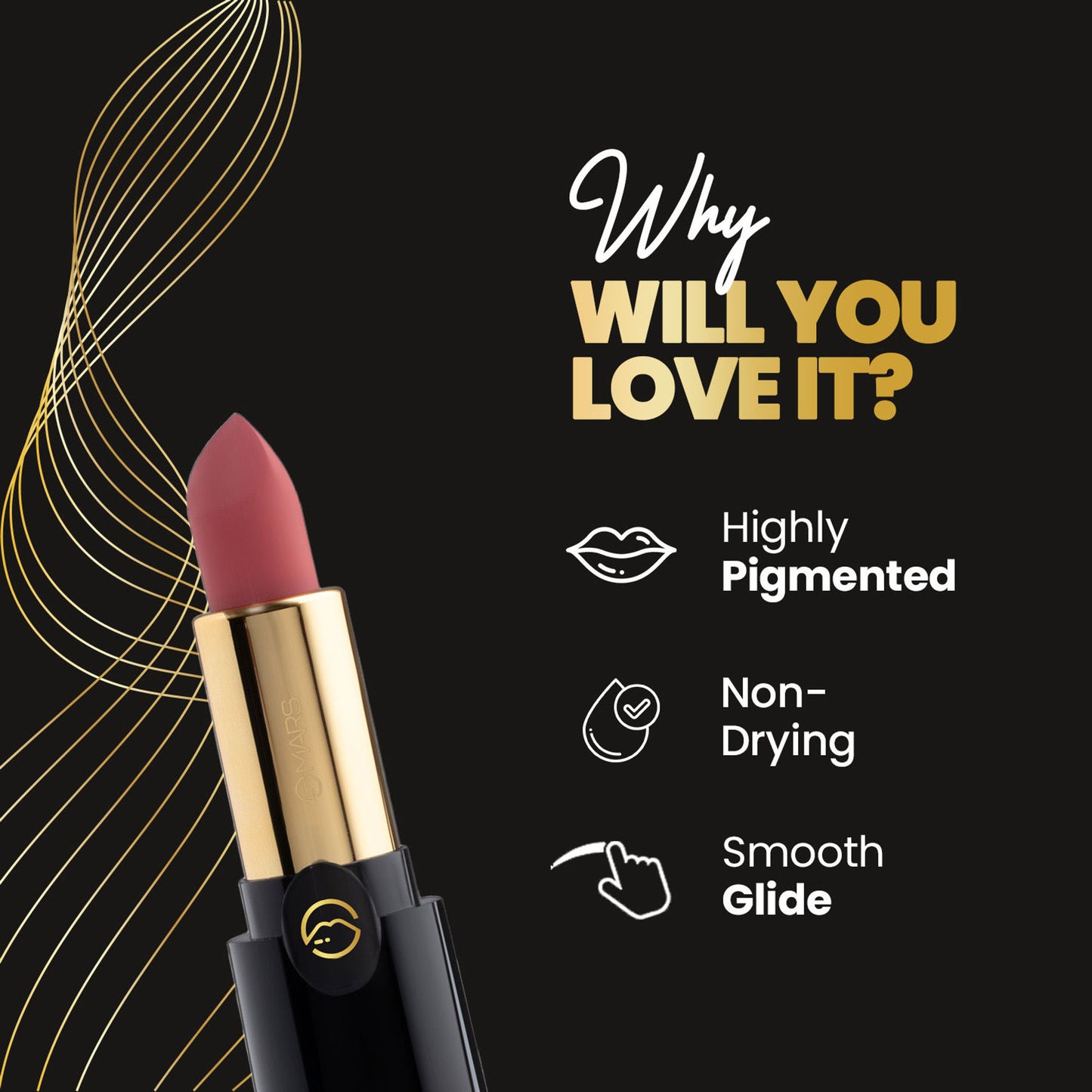 MARS Plush Velvet Lipstick - Pink Gossip