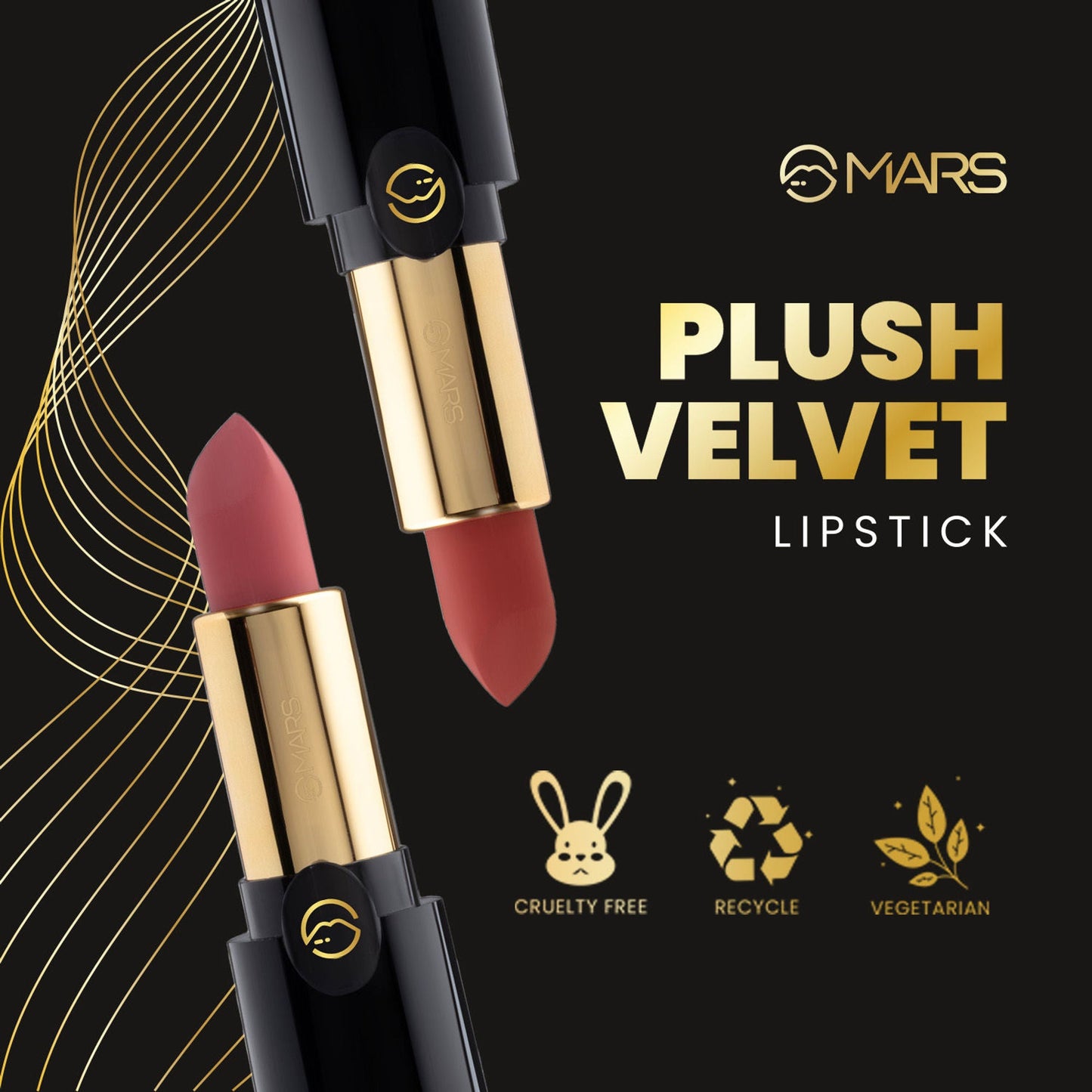 MARS Cosmetics Plush Velvet Lipstick - Dark Magic