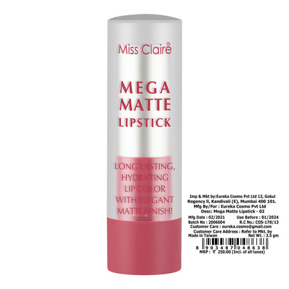 Miss Claire Mega Matte Lipstick - 2