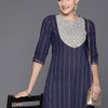 Dhiyona IE Embroidered Sequinned Pure Cotton Kurta