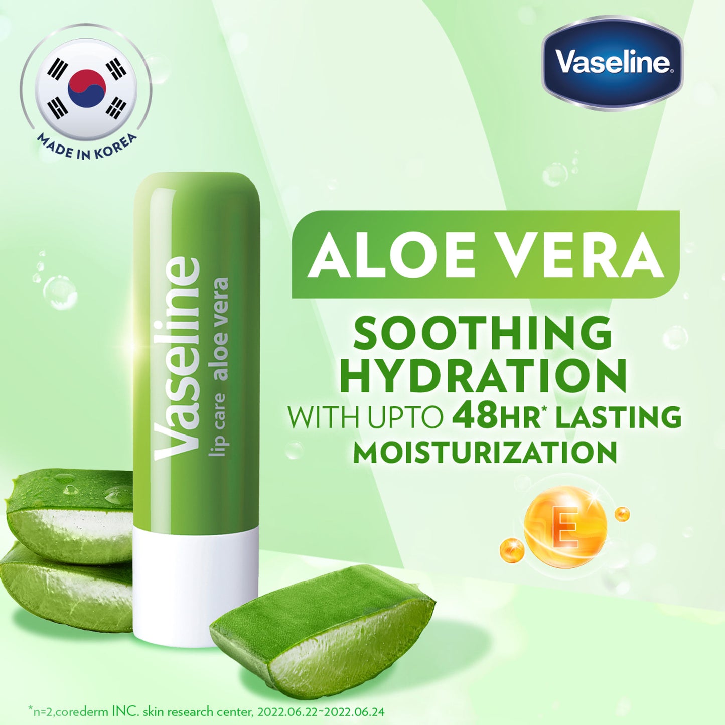Vaseline Lip Care Aloe Vera Lip Balm Stick - Pack Of 2