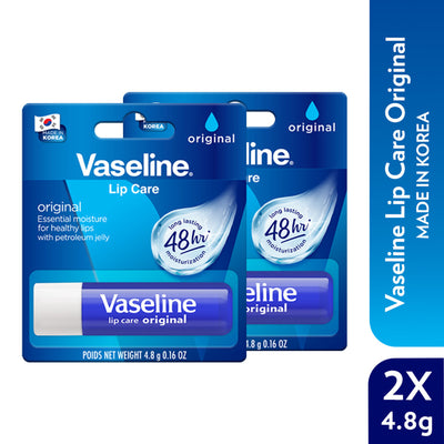 Vaseline Lip Care Original Lip Balm Stick - Pack Of 2