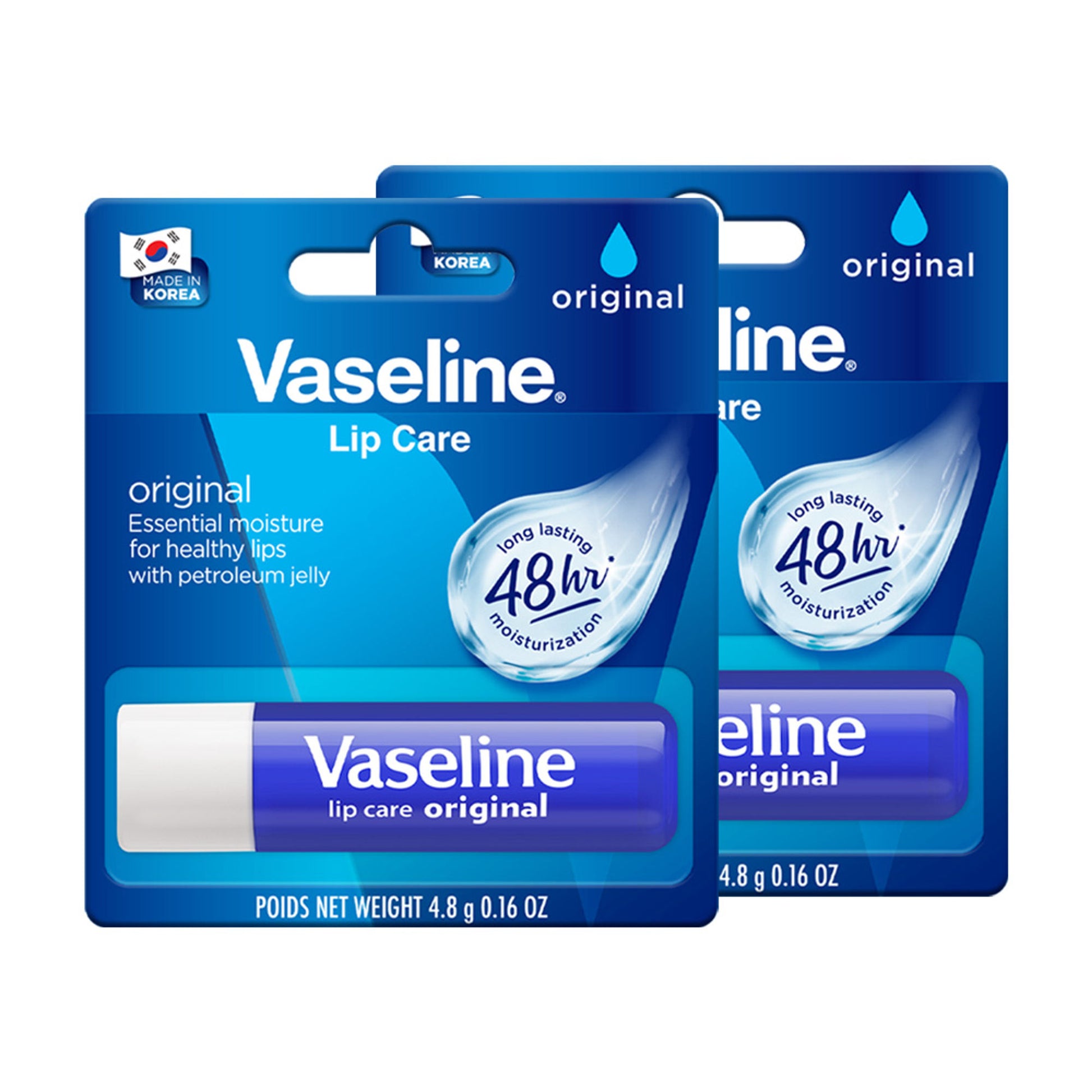 Vaseline Lip Care Original Lip Balm Stick - Pack Of 2