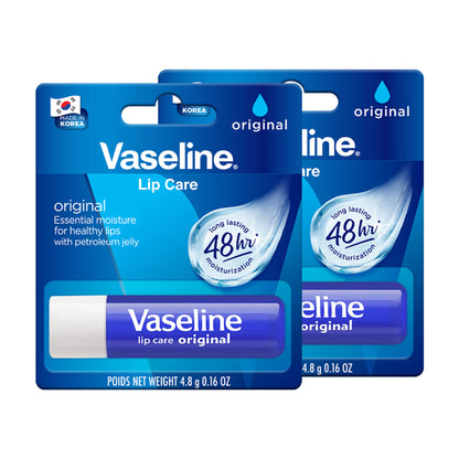 Vaseline Lip Care Original Lip Balm Stick - Pack Of 2