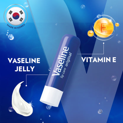 Vaseline Lip Care Original Lip Balm Stick - Pack Of 2