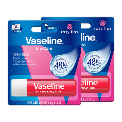 Vaseline Lip Care Rosy Lips Tinted Lip Balm Stick - Pack Of 2