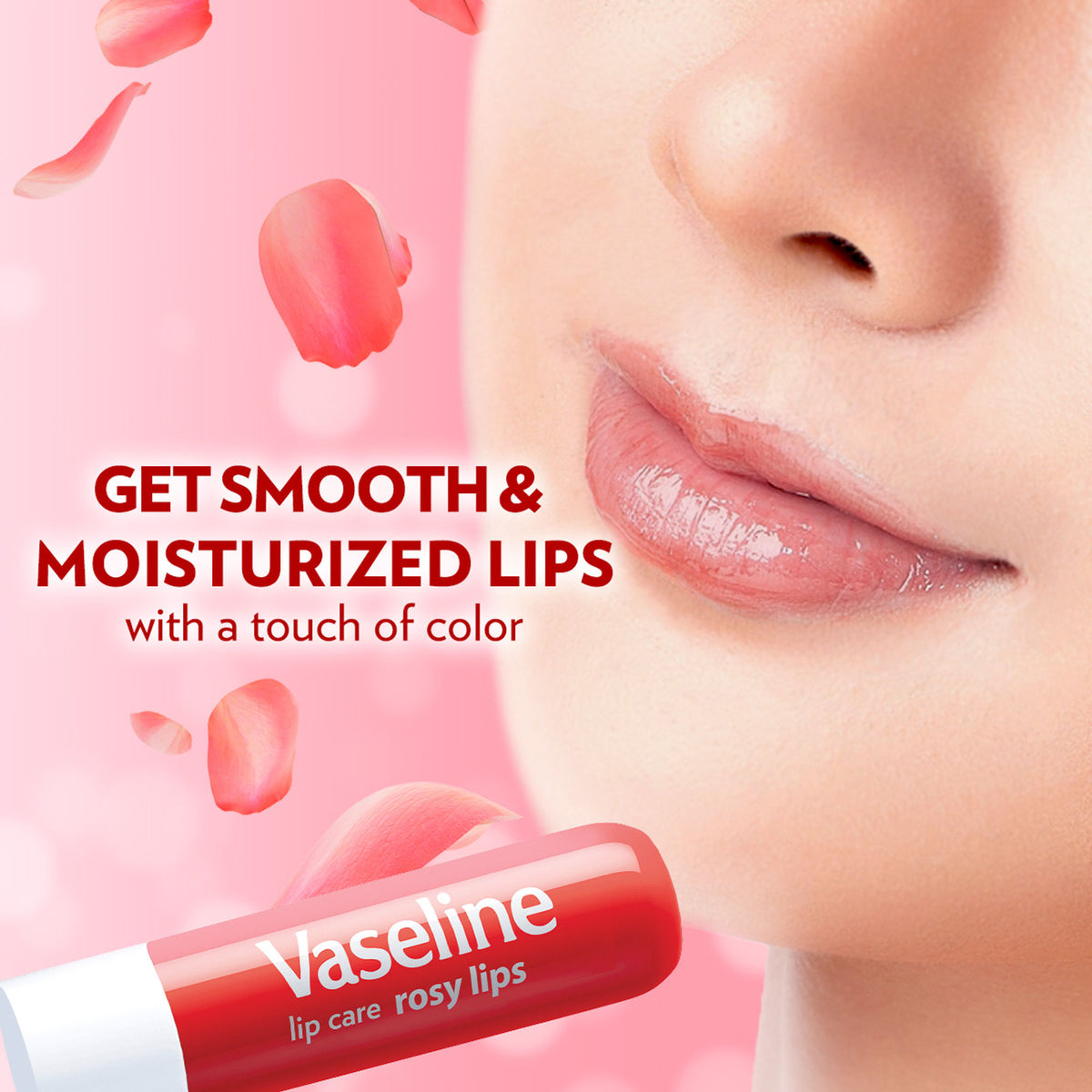 Vaseline Lip Care Rosy Lips Tinted Lip Balm Stick - Pack Of 2