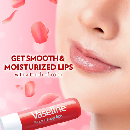 Vaseline Lip Care Rosy Lips Tinted Lip Balm Stick - Pack Of 2