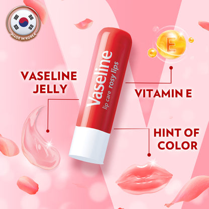 Vaseline Lip Care Rosy Lips Tinted Lip Balm Stick - Pack Of 2