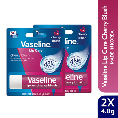 Vaseline Lip Care Cherry Blush Tinted Lip Balm Stick - Pack Of 2