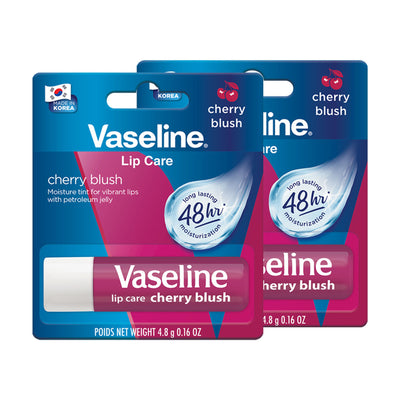 Vaseline Lip Care Cherry Blush Tinted Lip Balm Stick - Pack Of 2