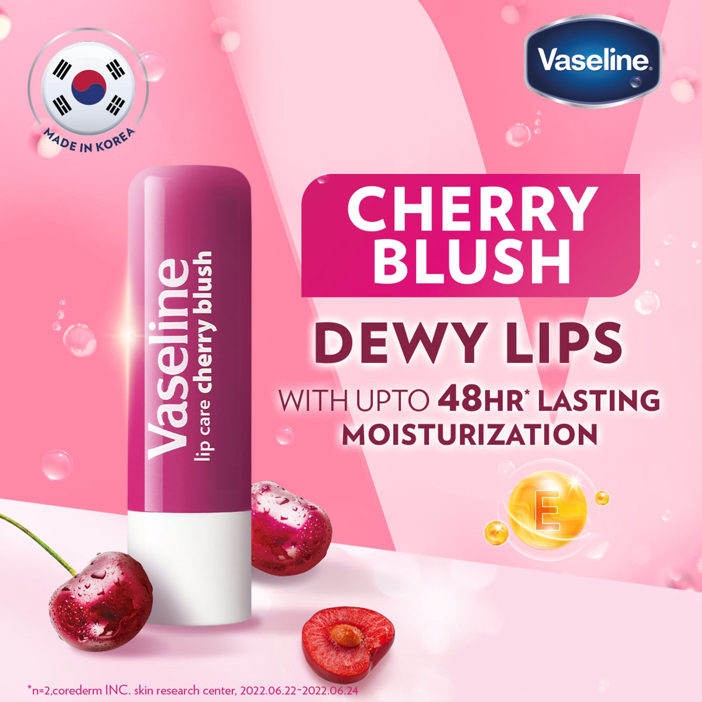 Vaseline Lip Care Cherry Blush Tinted Lip Balm Stick - Pack Of 2