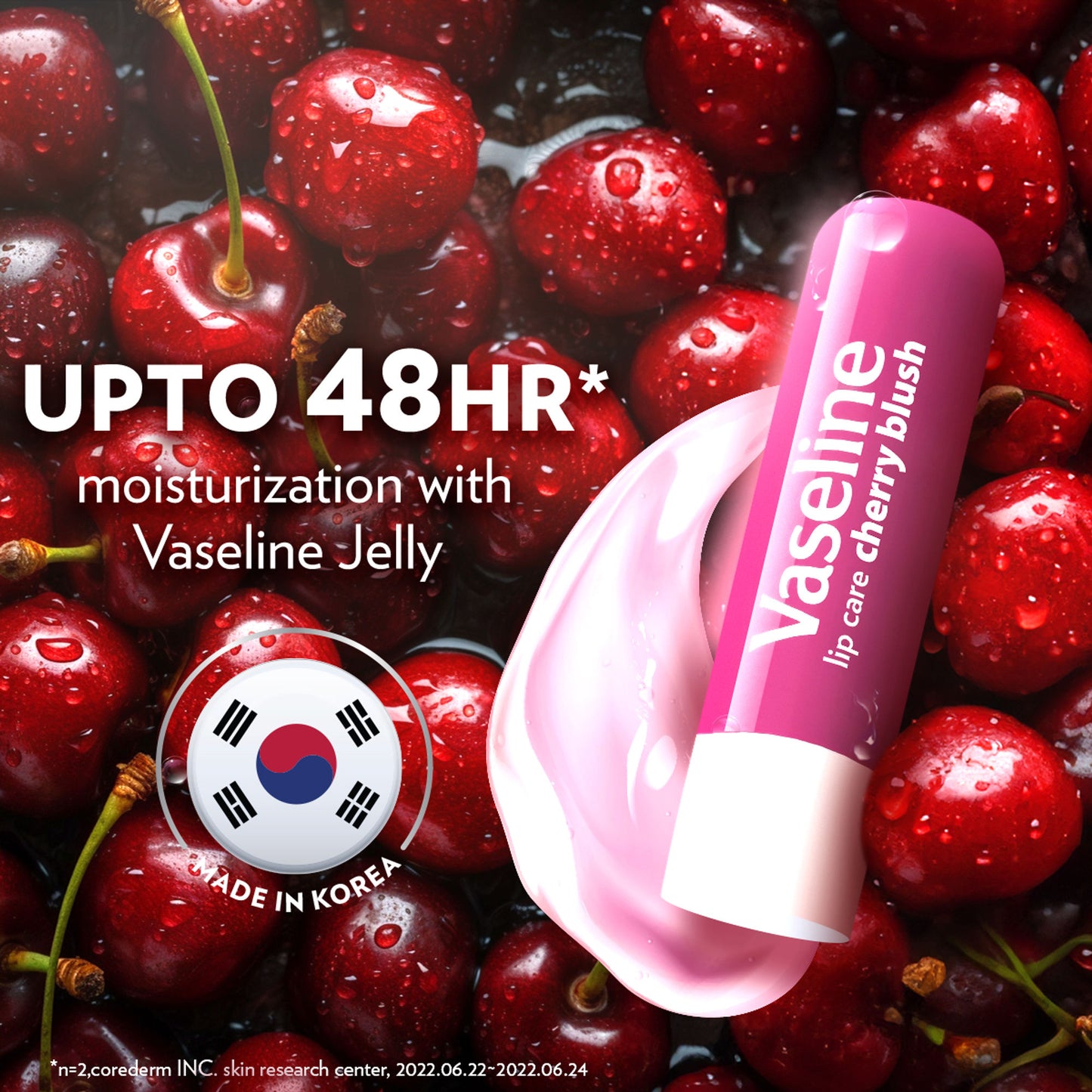 Vaseline Lip Care Cherry Blush Tinted Lip Balm Stick - Pack Of 2