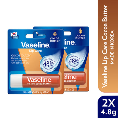 Vaseline Lip Care Cocoa Butter Lip Balm Stick - Pack Of 2