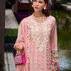 Indyancart IE Floral Embroidered Sequinned Straight Kurta with Trouser & Dupatta