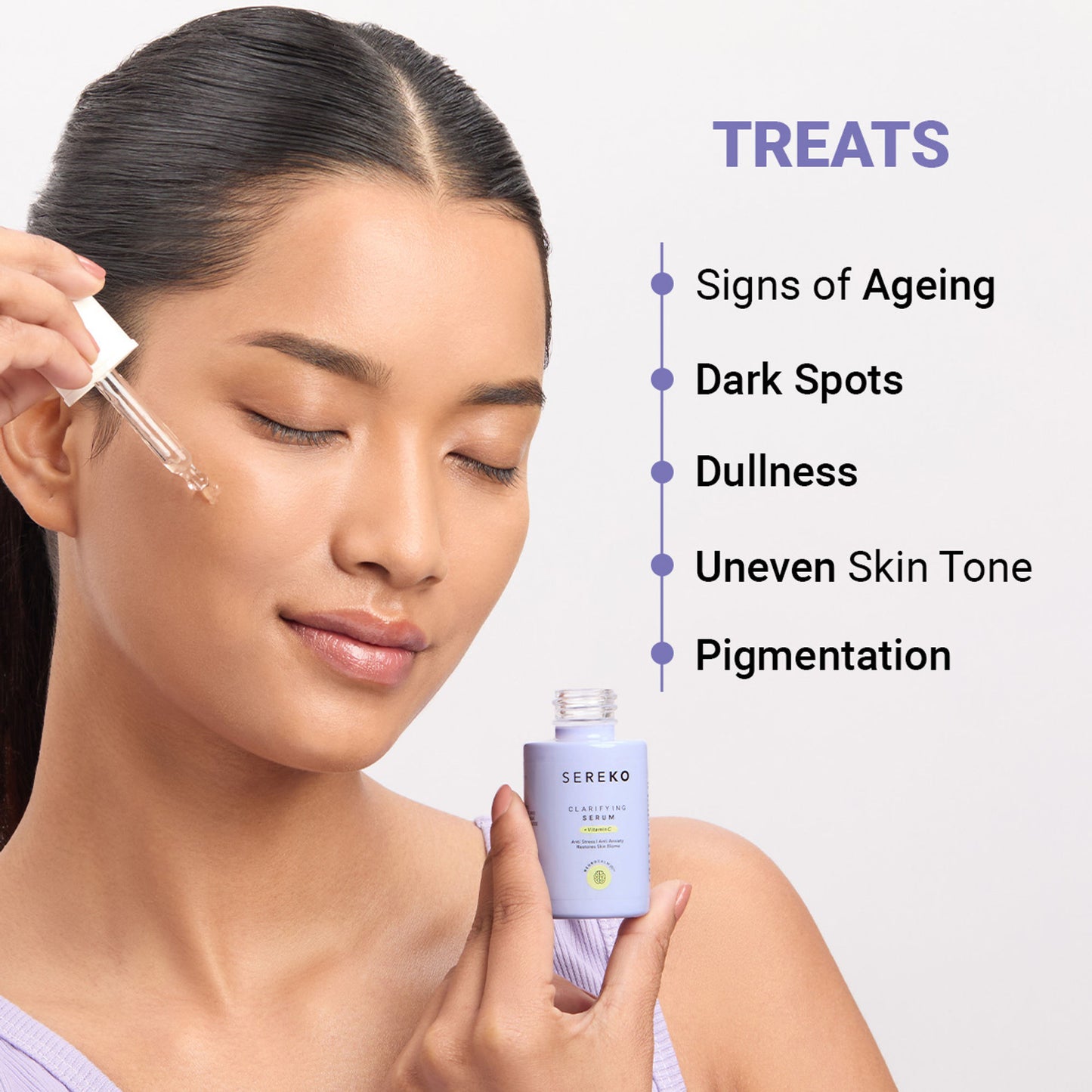 Sereko Vitamin C Clarifying Serum With Niacinamide For Glowing Skin, Fades Hyperpigmentation