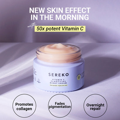 SEREKO Vit C Night Cream with Niacinamide for Tan Removal & Pigmentation