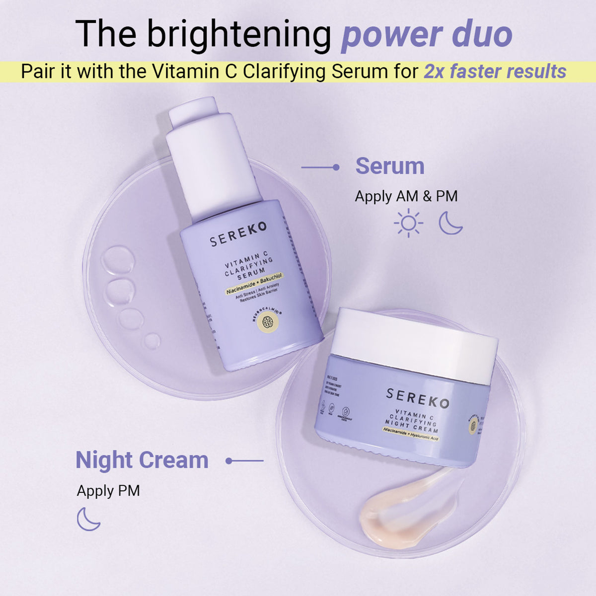 SEREKO Vit C Night Cream with Niacinamide for Tan Removal & Pigmentation