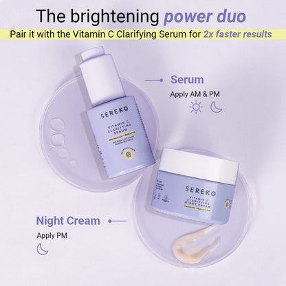 SEREKO Vit C Night Cream with Niacinamide for Tan Removal & Pigmentation