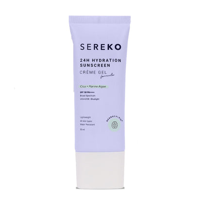 Sereko Spf 50 Pa++++ Face Sunscreen Lightweight, No White Cast, Water Resistant With Cica
