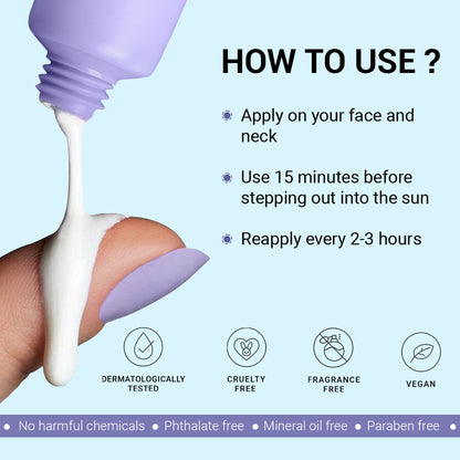 Sereko Spf 50 Pa++++ Face Sunscreen Lightweight, No White Cast, Water Resistant With Cica