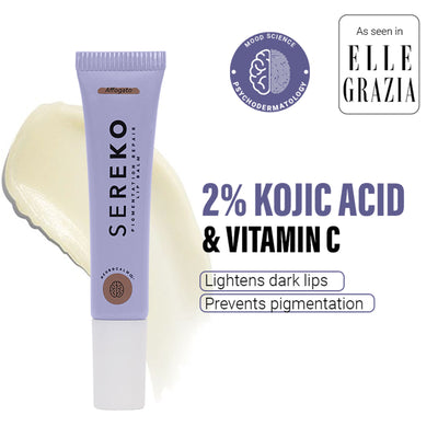 Sereko Hydra - Peptide Lip Balm, Clear, Enriched With Ceramides Barrier Repair Salted Caramel - Affogato