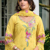 Dhiyona IE Women Floral Embroidered Regular Sequinned Pure Cotton Kurta with Trousers & With Dupatta