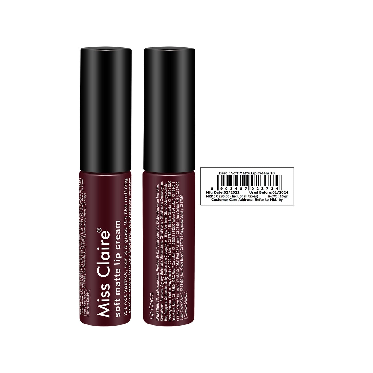 Miss Claire Soft Matte Lip Cream - 10