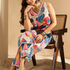 Dhiyona IE Women Printed Regular Pure Cotton Kurta with Trousers