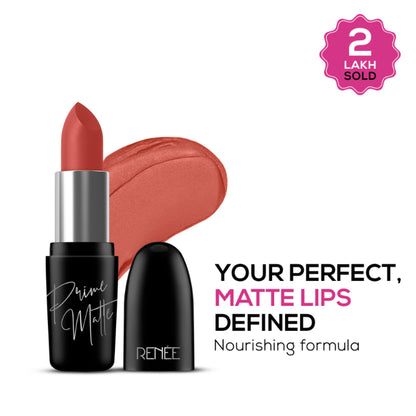 Renee Prime Matte Lipstick - 04 Spicy Cinnamon