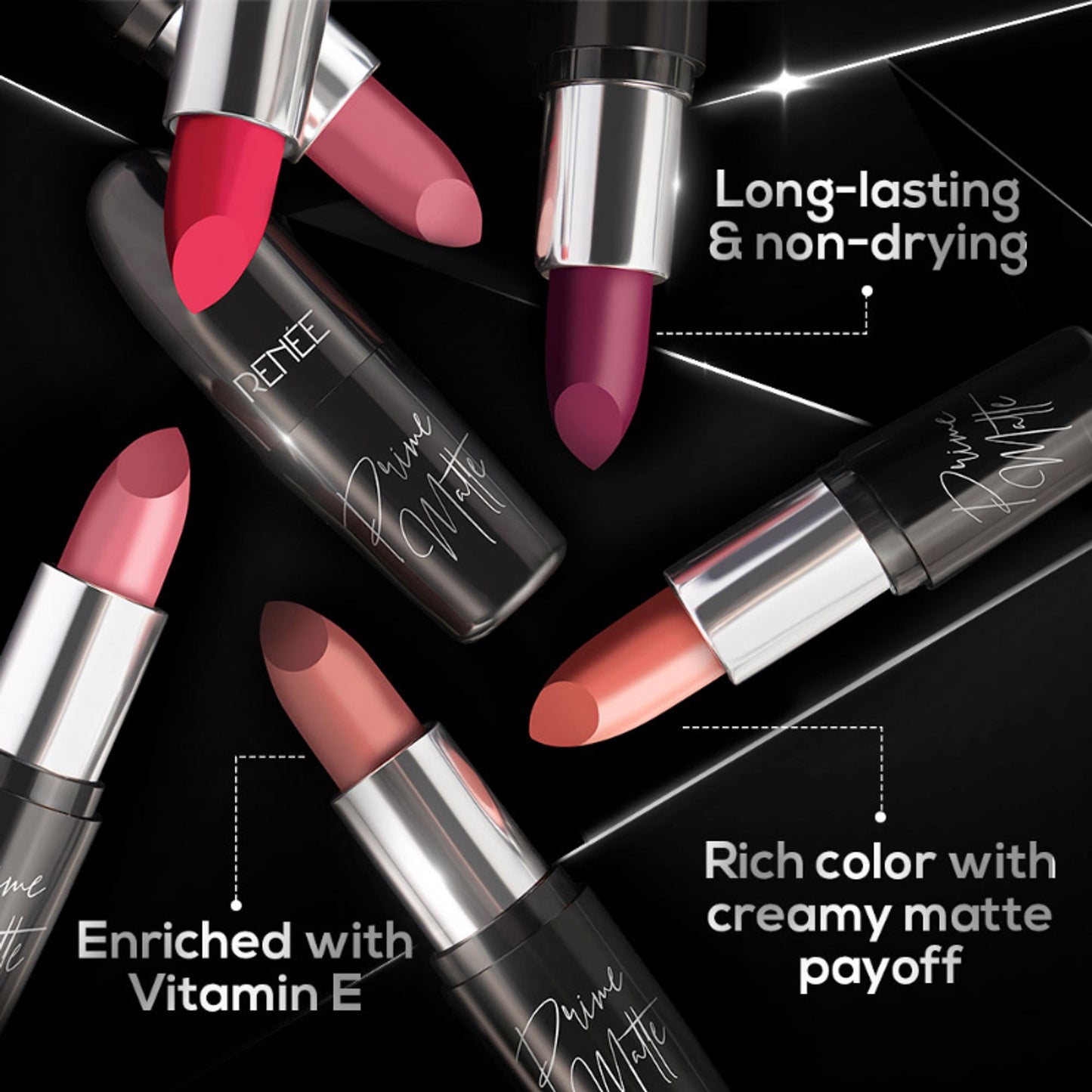 Renee Prime Matte Lipstick - 05 Hazelnut Nude