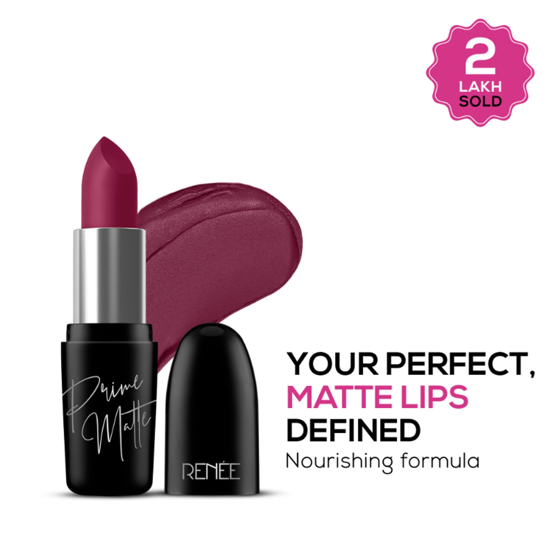 Renee Prime Matte Lipstick - 06 Mulberry Wine