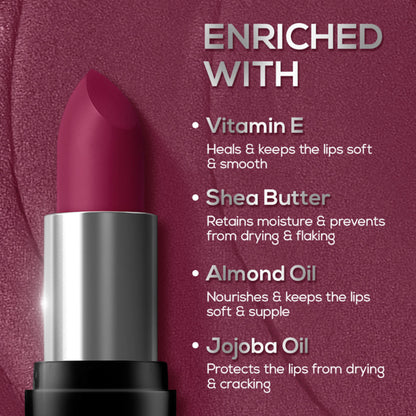 Renee Prime Matte Lipstick - 06 Mulberry Wine