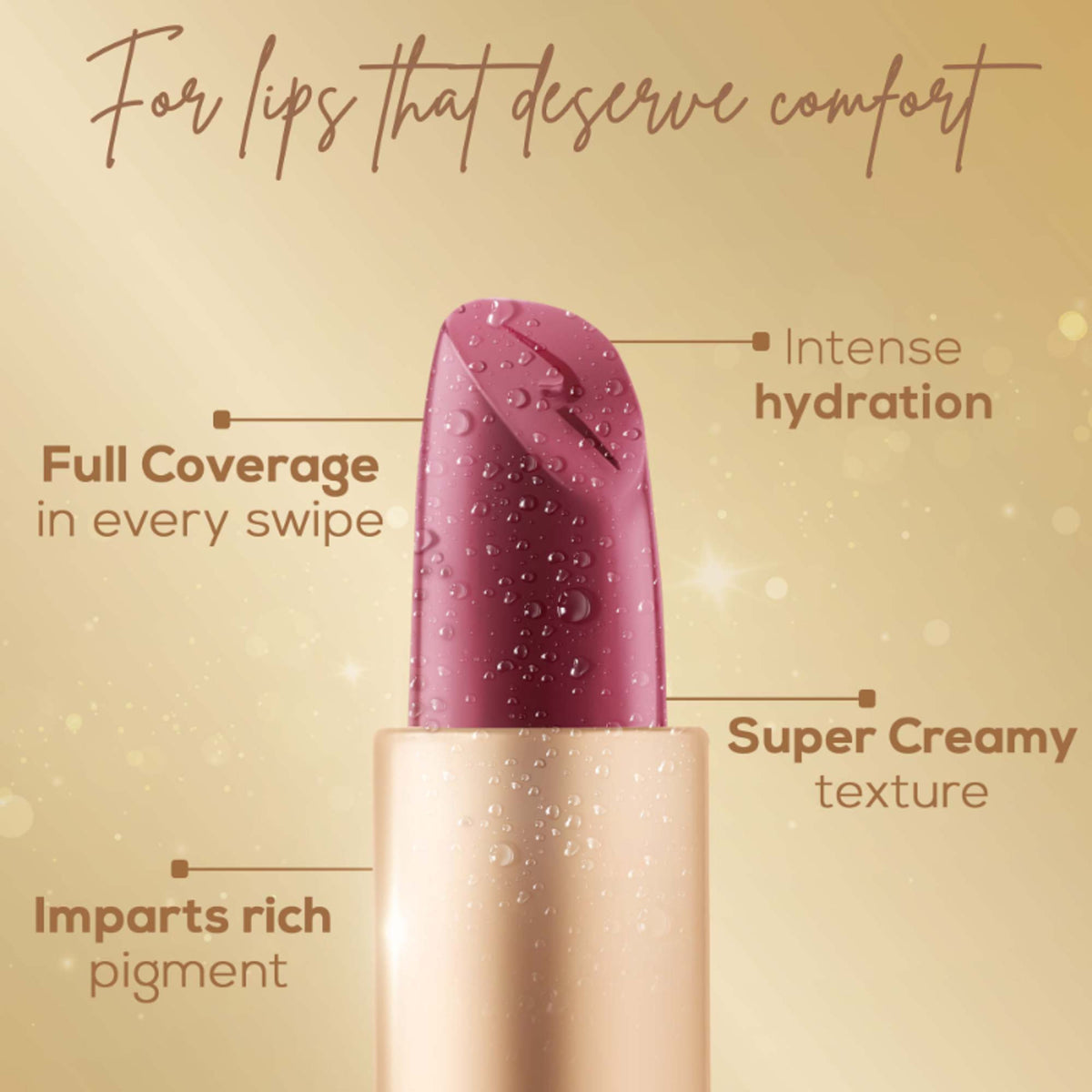 Renee Cosmetics H2O Hydrating Creme Lipstick - Berry Rain