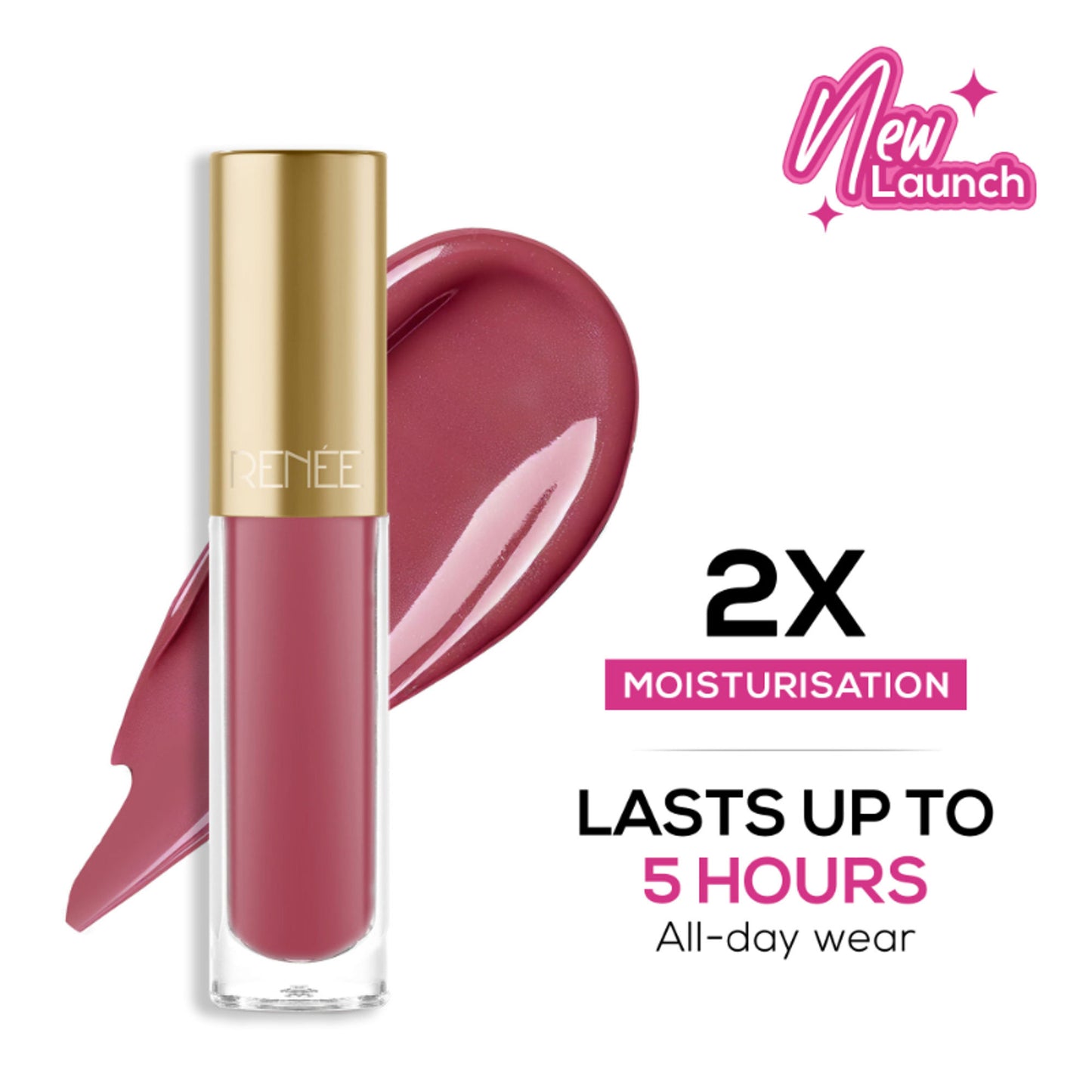 Renee Cosmetics H2O Hydrating Liquid Lipstick - Mauve Ocean