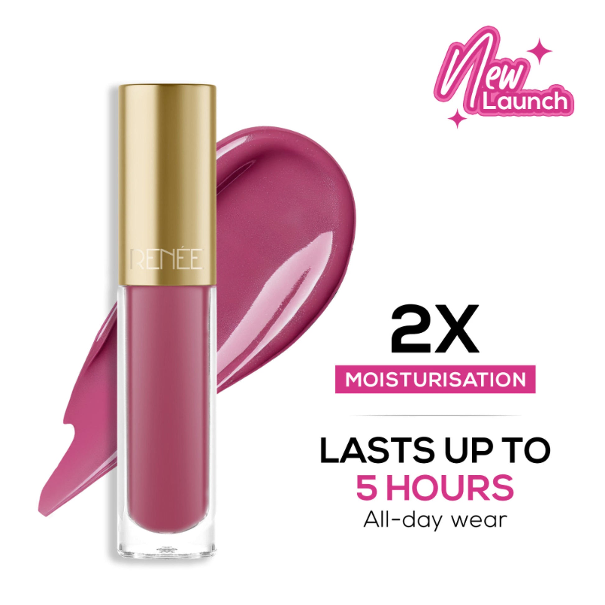 Renee Cosmetics H2O Hydrating Liquid Lipstick - Pink River