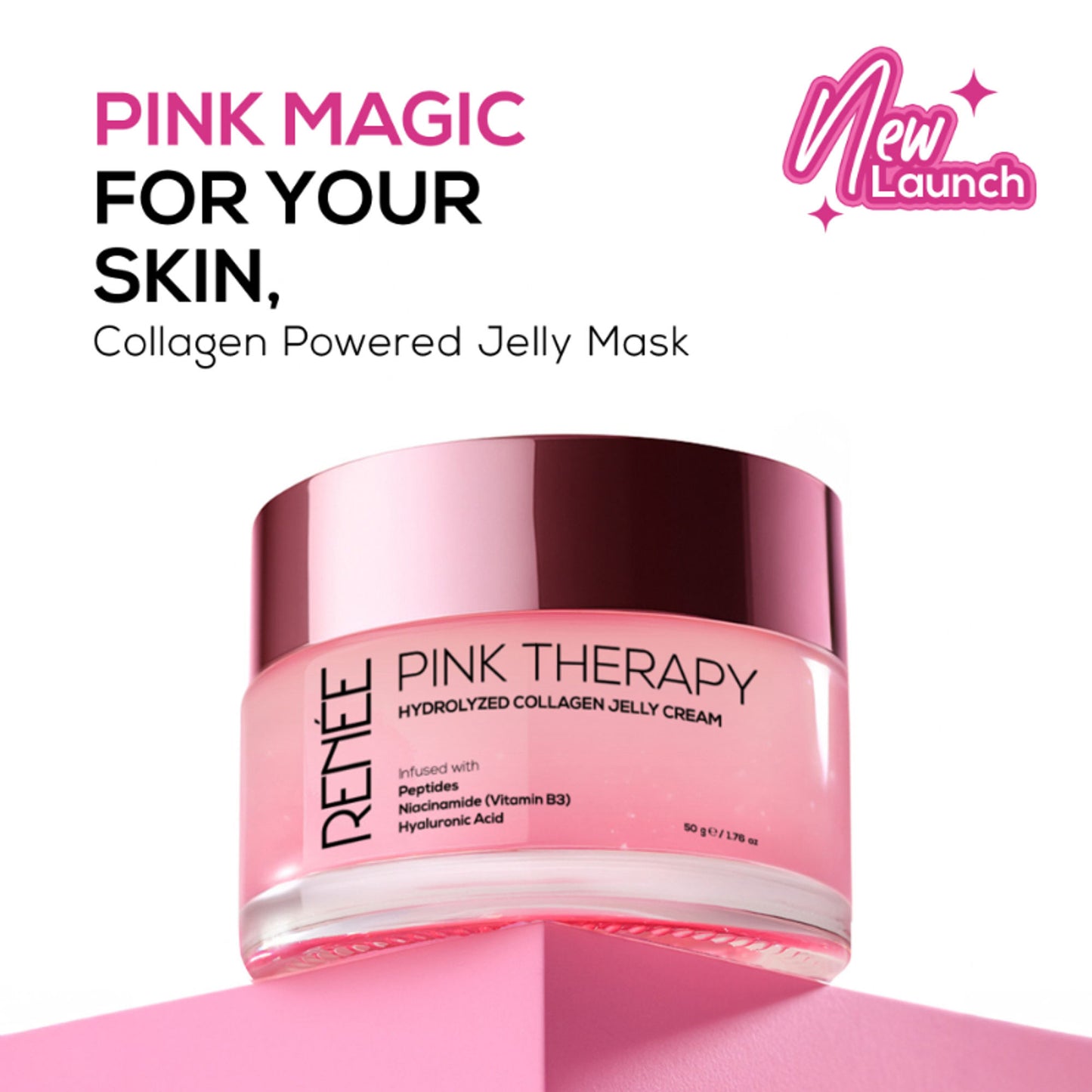 Renee Cosmetics Pink Therapy Hydrolyzed Collagen Jelly Cream