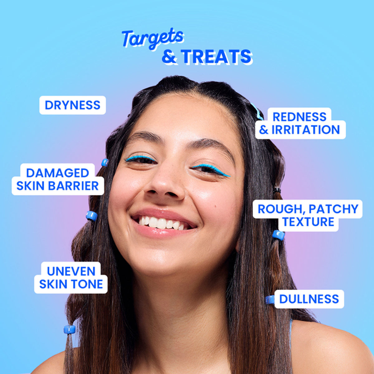 Dot & Key Blueberry Hydrate serum bottle with 7 ceramides for healing dry, damaged skin and boosting skin barrier health.