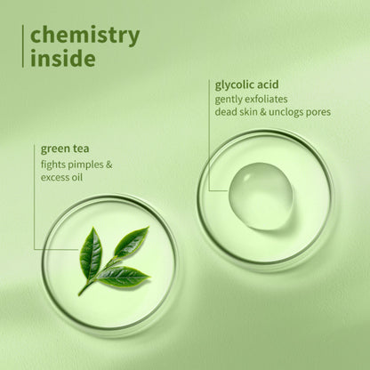 Plum Green Tea Pore Cleansing Gel Face Wash With Glycolic Acid - Fights Pimpels & Control Oil