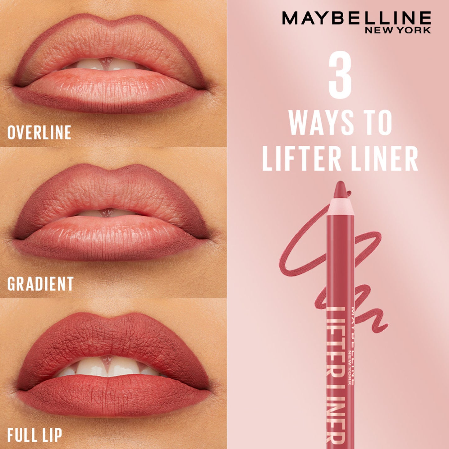Maybelline New York Lifter Liner Lip Liner Pencil With Hyaluronic Acid - Player