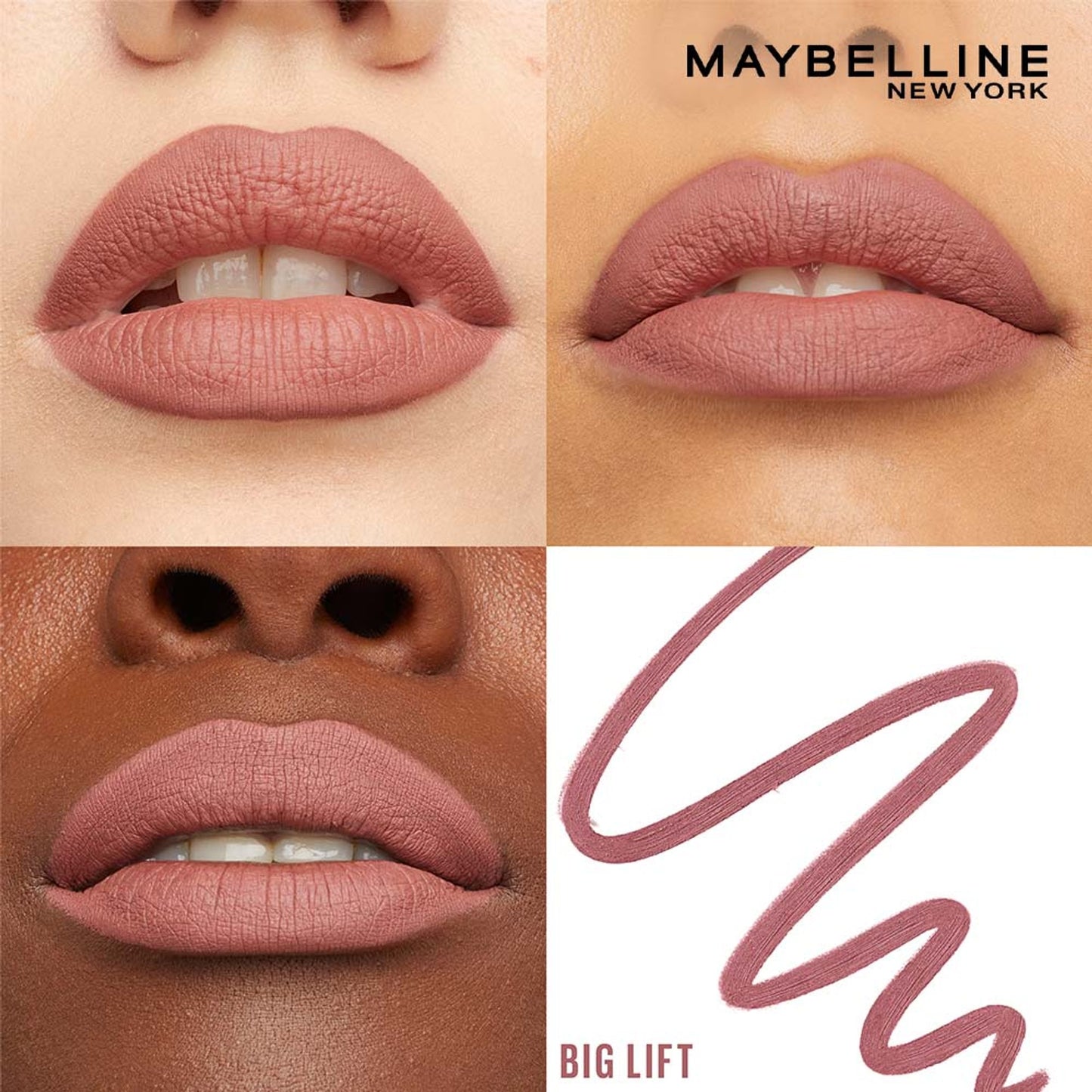 Maybelline New York Lifter Liner Lip Liner Pencil With Hyaluronic Acid - Big Lift