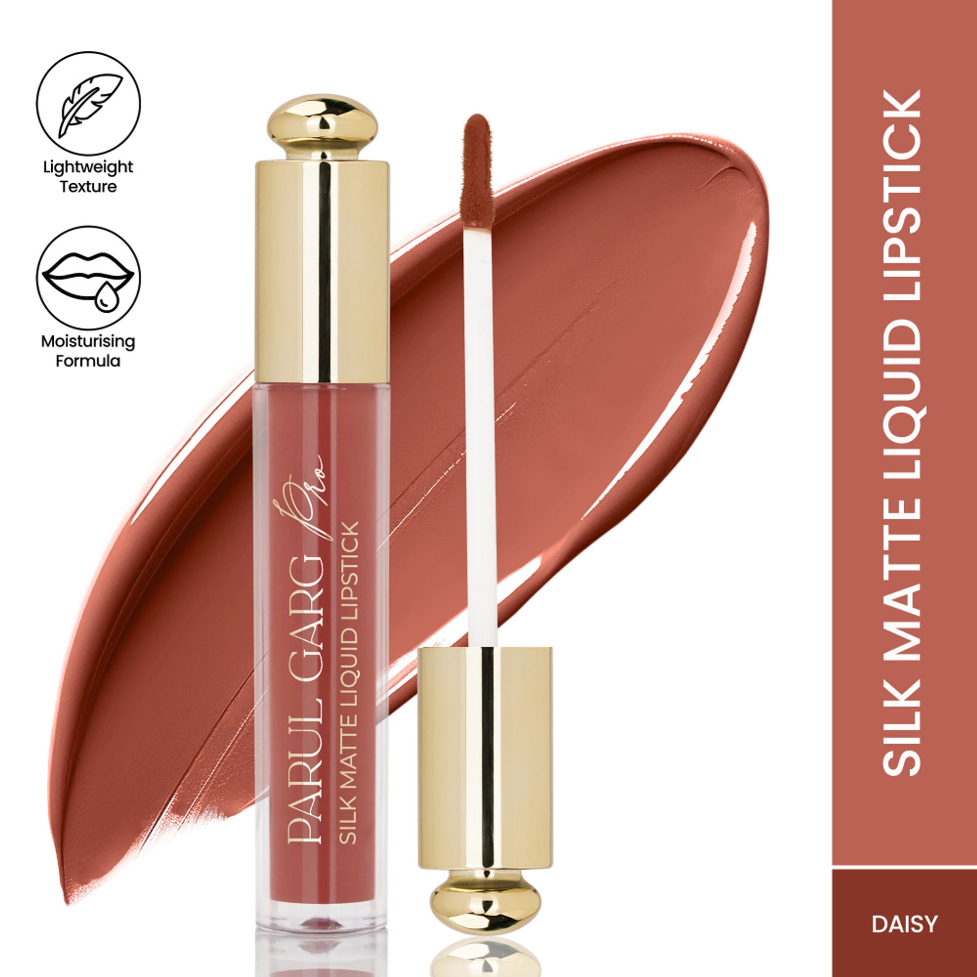 Parul Garg Beauty Silk Matte Liquid Lipstick, Long Lasting & Transfer-Proof - Daisy 16