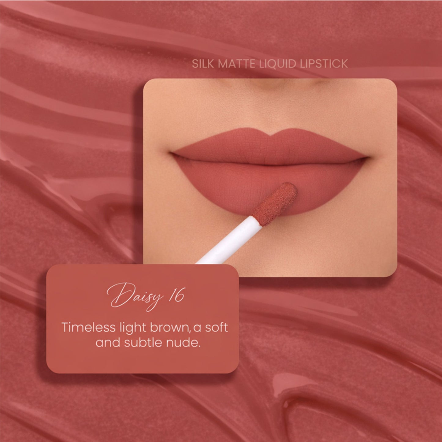 Parul Garg Beauty Silk Matte Liquid Lipstick, Long Lasting & Transfer-Proof - Daisy 16